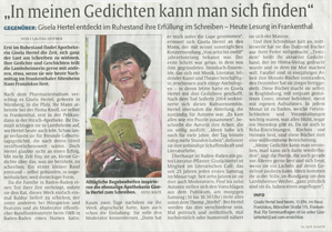 In meinen Gedichten kann man sich finden