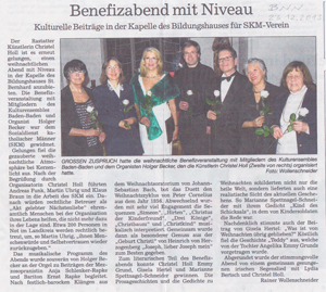 Benefizabend mit Niveau