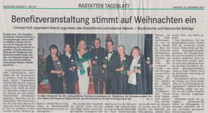 Benefizveranstaltung stimmt auf Weihnachten ein